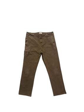 Weatherproof Vintage Men's Relaxed Fit Stretch Canvas Cargo Pants Brown 34x30